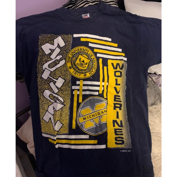 university of michigan graphic vintage tee - Picture 7 of 8